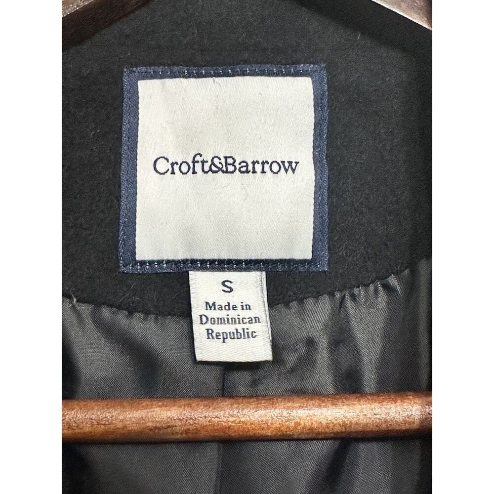 Croft & Barrow Black Wool Coat Small NWT MSRP $170 Great Present Gift - Picture 9 of 16